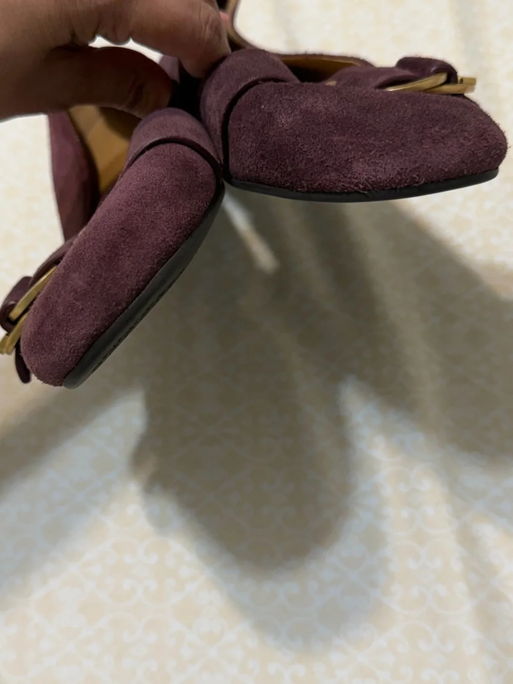 Tory Burch Malbec Marsden Smoking Slipper Sport Suede Flats Size 7